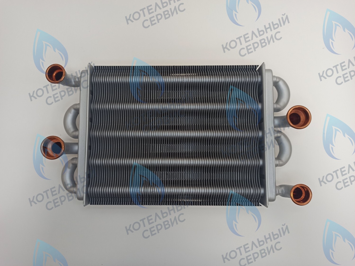 EB041-225-V Теплообменник битермический Valmex 225мм Ferroli Domina F 11-20 N, DOMIproject F 24 D (39837660, 39837665, 37405340) 