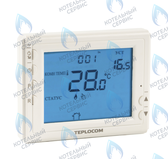 912 Термостат комнатный TEPLOCOM TS-Prog-2AA/8A 