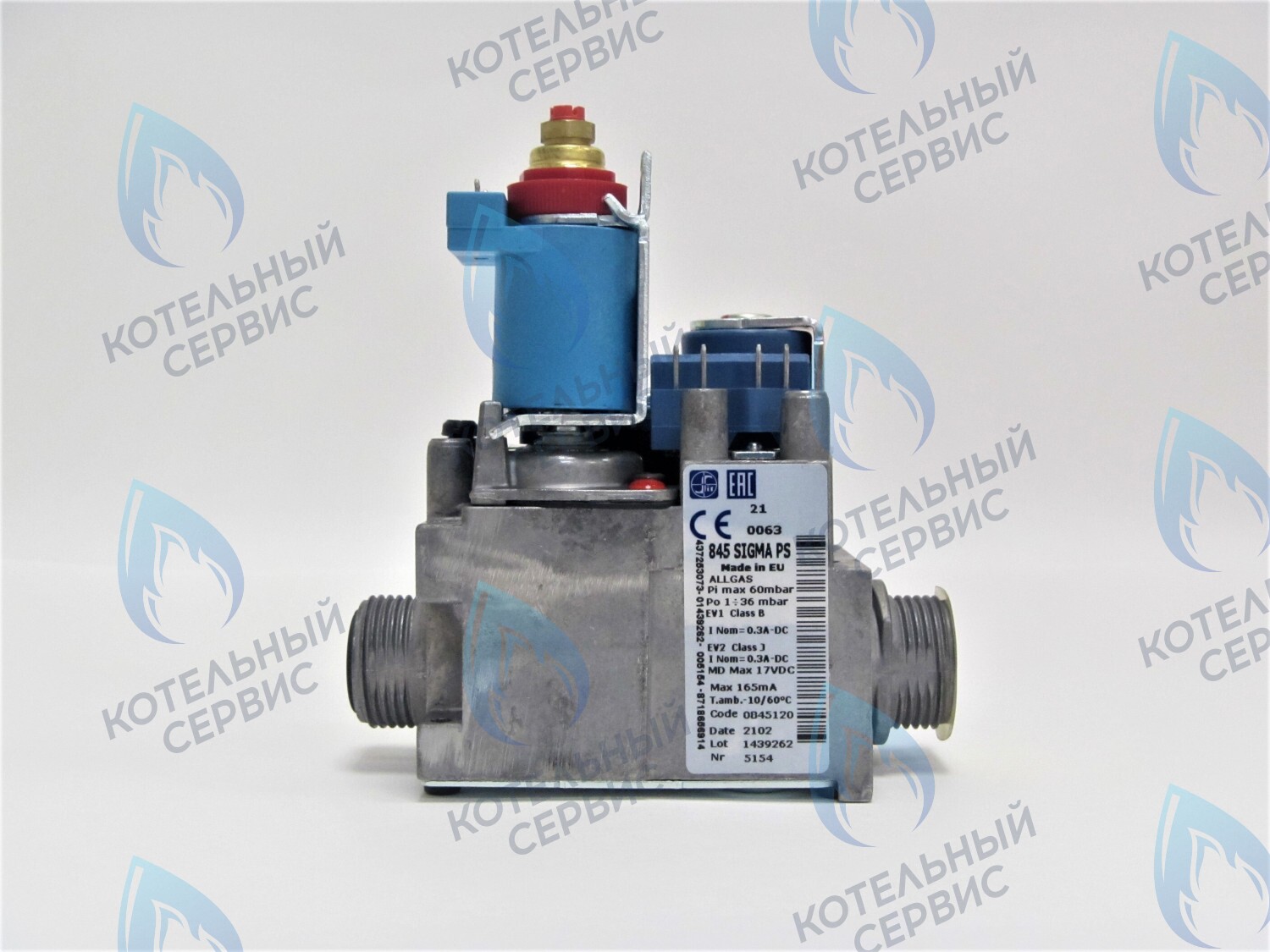 GV010 Газовый клапан SIT 845 SIGMA PS (code 0845120) BUDERUS U072, BOSCH WBN6000, GAZ 2500F (87186439430) 