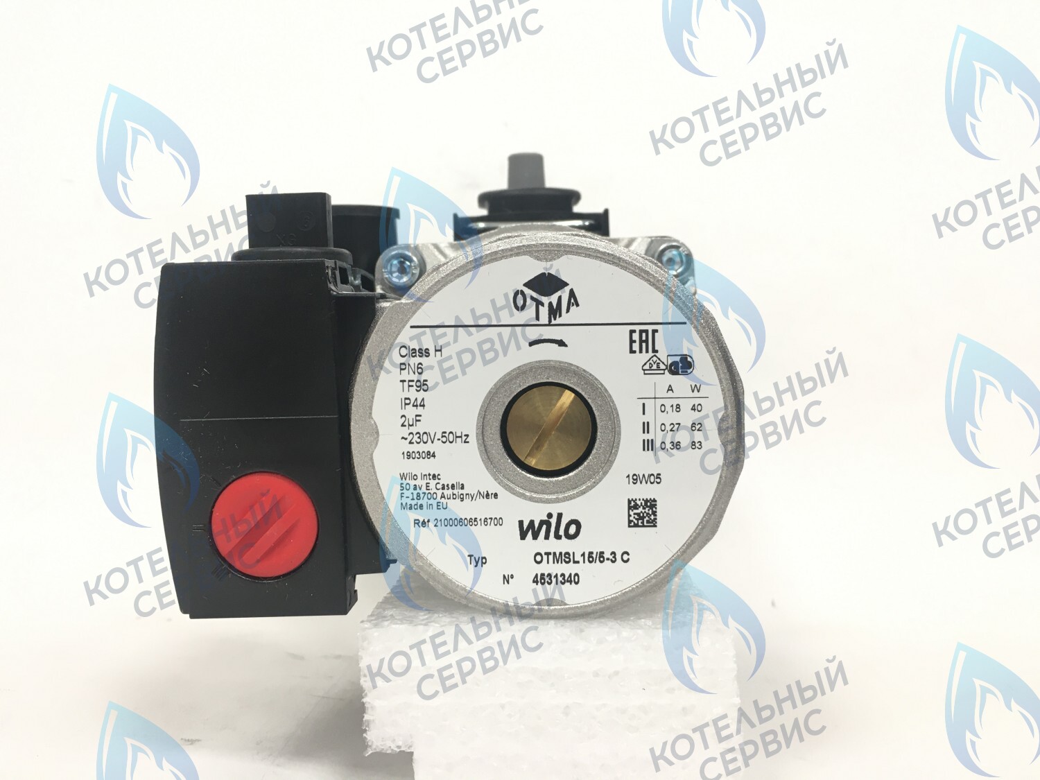 26339 Насос циркуляционный W-O OTSL 15/5/3 CLR3 NEVALUX-8224, 8624 (втулка 35мм, колесо 68/30мм) 21000606506010 