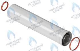 Удлинитель коаксиальный Ø60/100 L=500мм KRATS