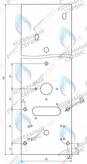  Устройство газогорелочное Вега-4 панель Термо (10кВт), комплектация: "TGV" 307 + Аналог (350мм) 
