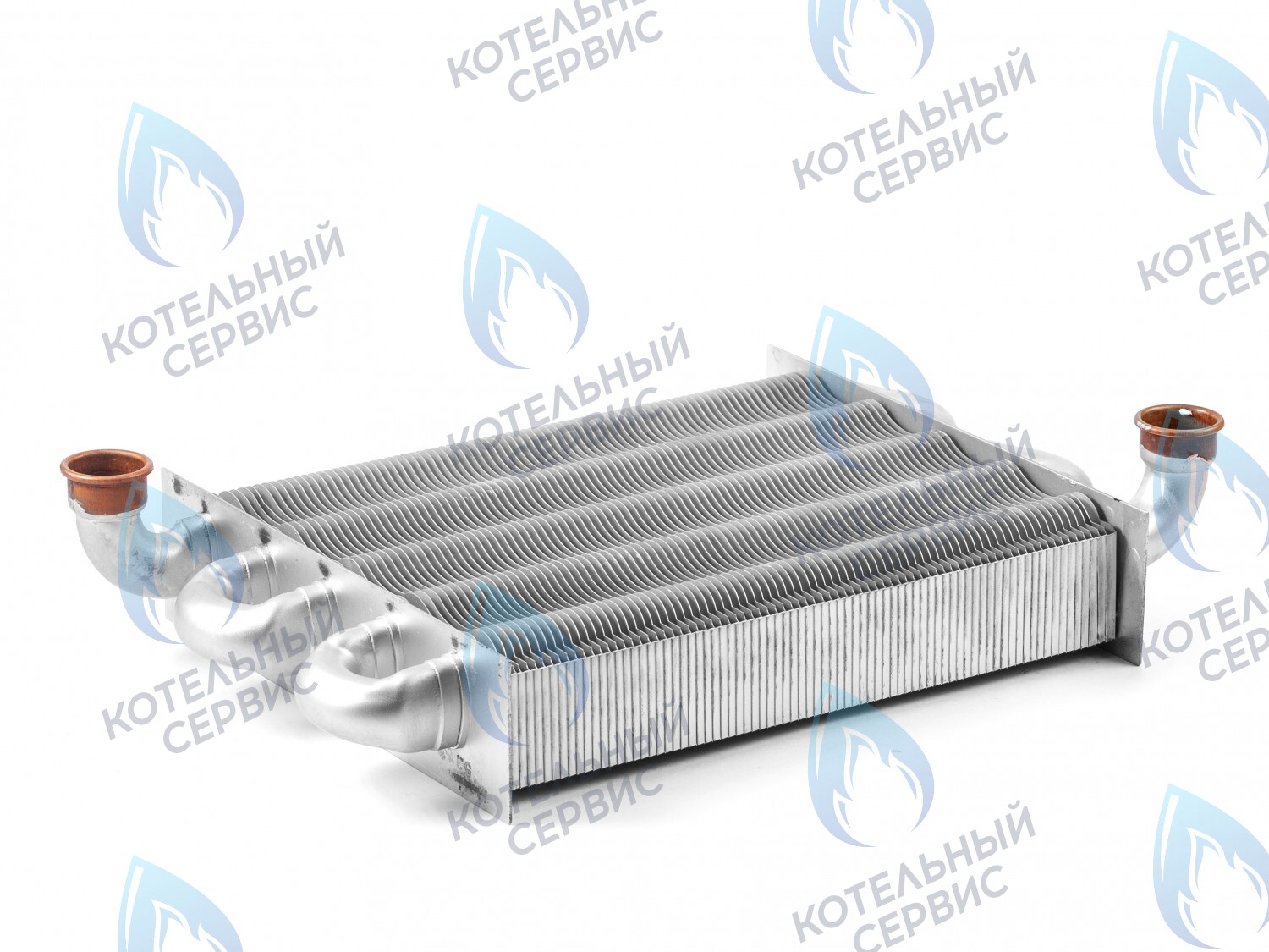 398002570 Теплообменник первичный (основной) (крепление - клипсы) Ferroli Fortuna Pro F13-F24 (398002570,398615500) 
