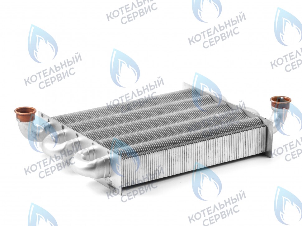 398002570 Теплообменник первичный (основной) (крепление - клипсы ...