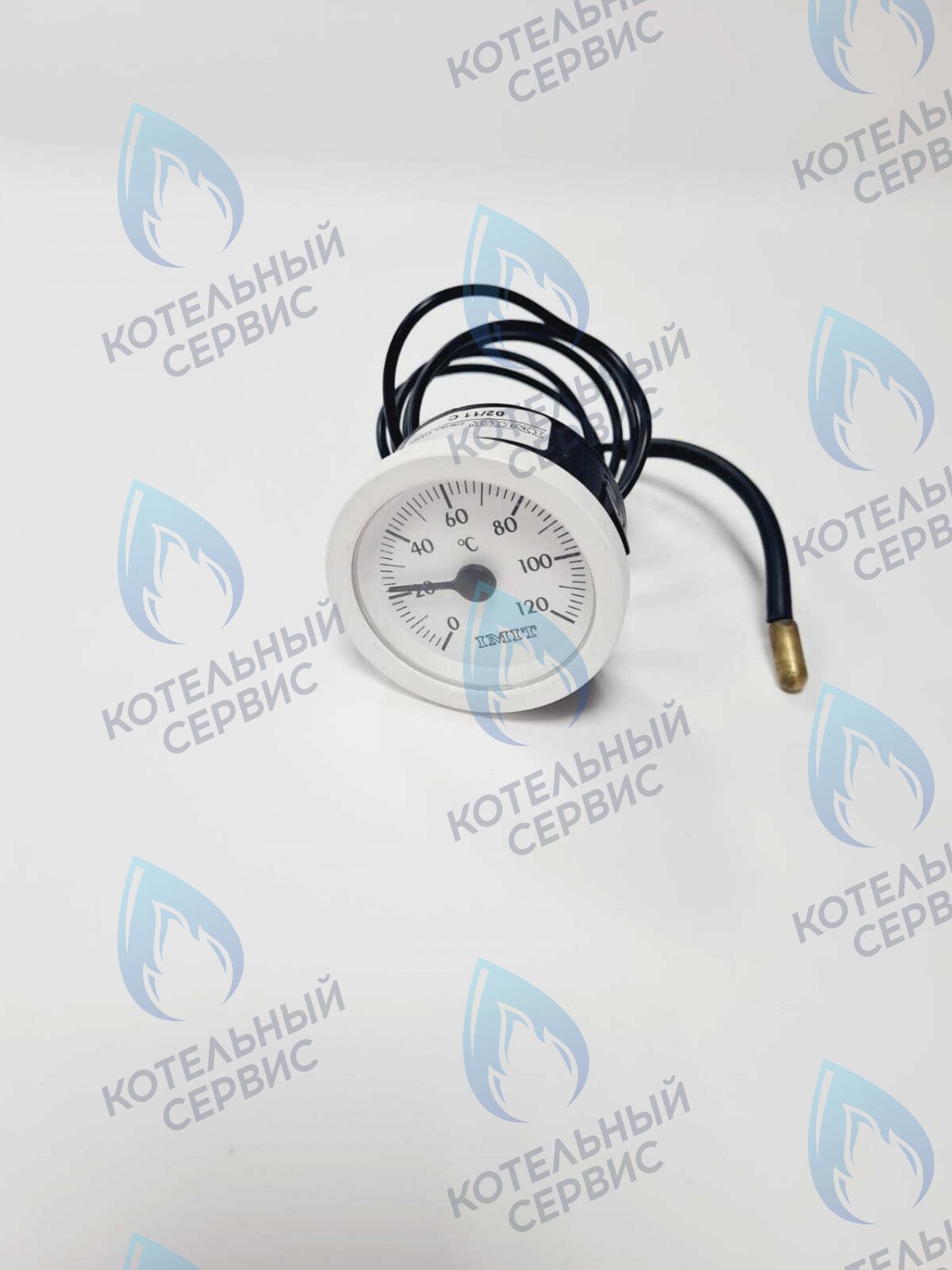 ST002-IMIT Термометр капиллярный круглый белое кольцо d 51,5 мм, длина капилляра 1050 мм, 0-120С 
