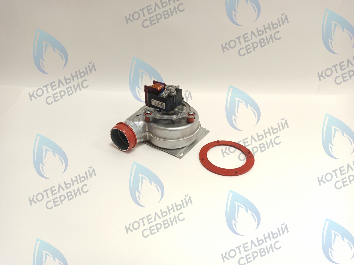 07-5001 Вентилятор для котлов 24 кВт Polykraft Alpine Light с красными патрубками отбора (47W) 