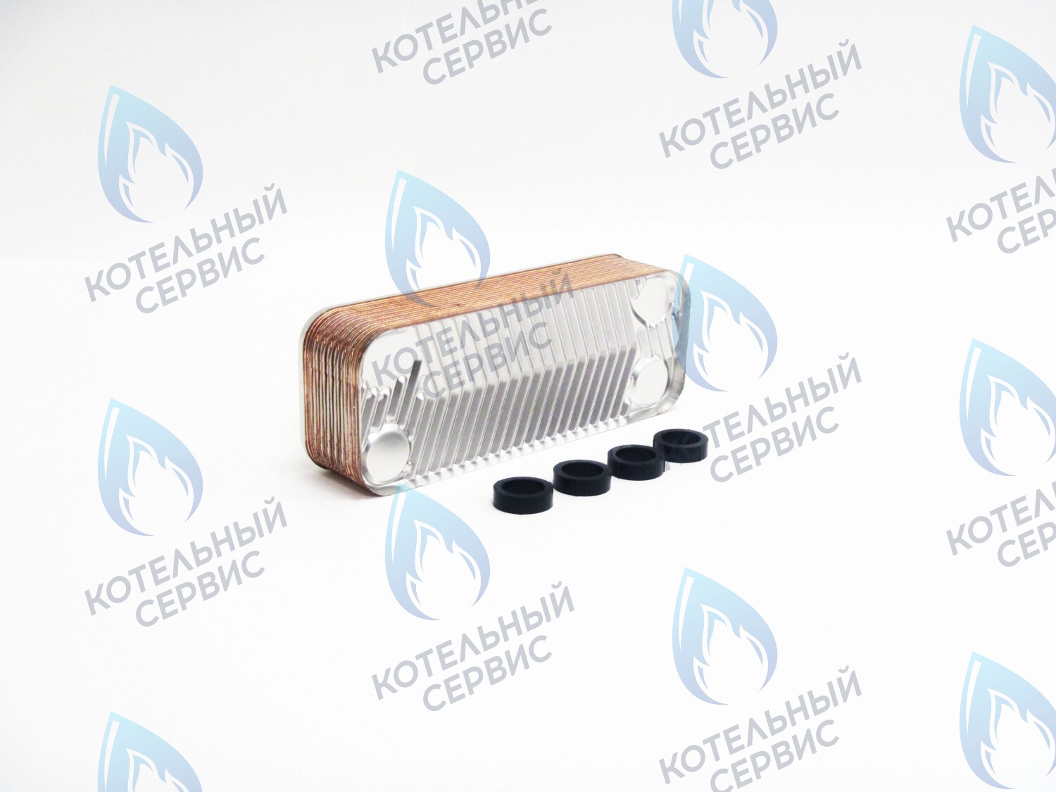 39820910 Теплообменник вторичный KIT SCAMBIATORE 16P 39820910 FERROLI 