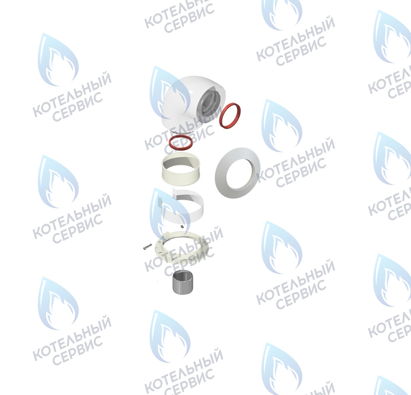 A-013-BA Колено подключения 60/100 90° DR thermo 