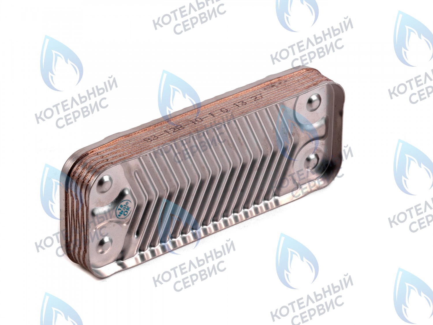 L47242 Вторичный теплообменник（ГВС）18кВт optima (10 пластин, для котлов после 07/2013) (по диагонали) ROC 