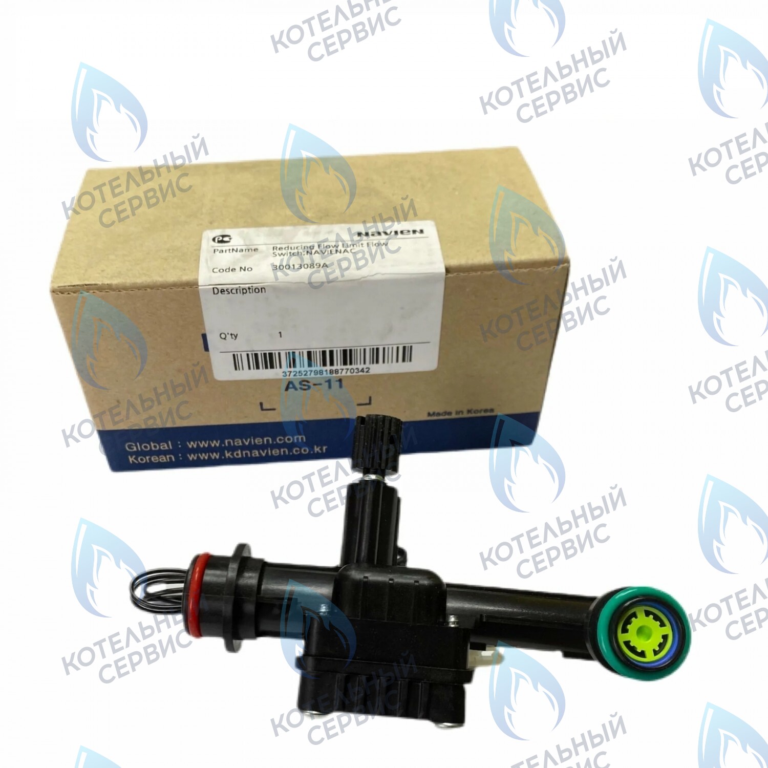 30013089A Гидроузел датчика протока с краном подпитки Navien Deluxe 35-40K, Deluxe Plus 35-40K,  Smart Tok Coaxial 35K, Prime Coaxial 35K, Ace 35-40K 