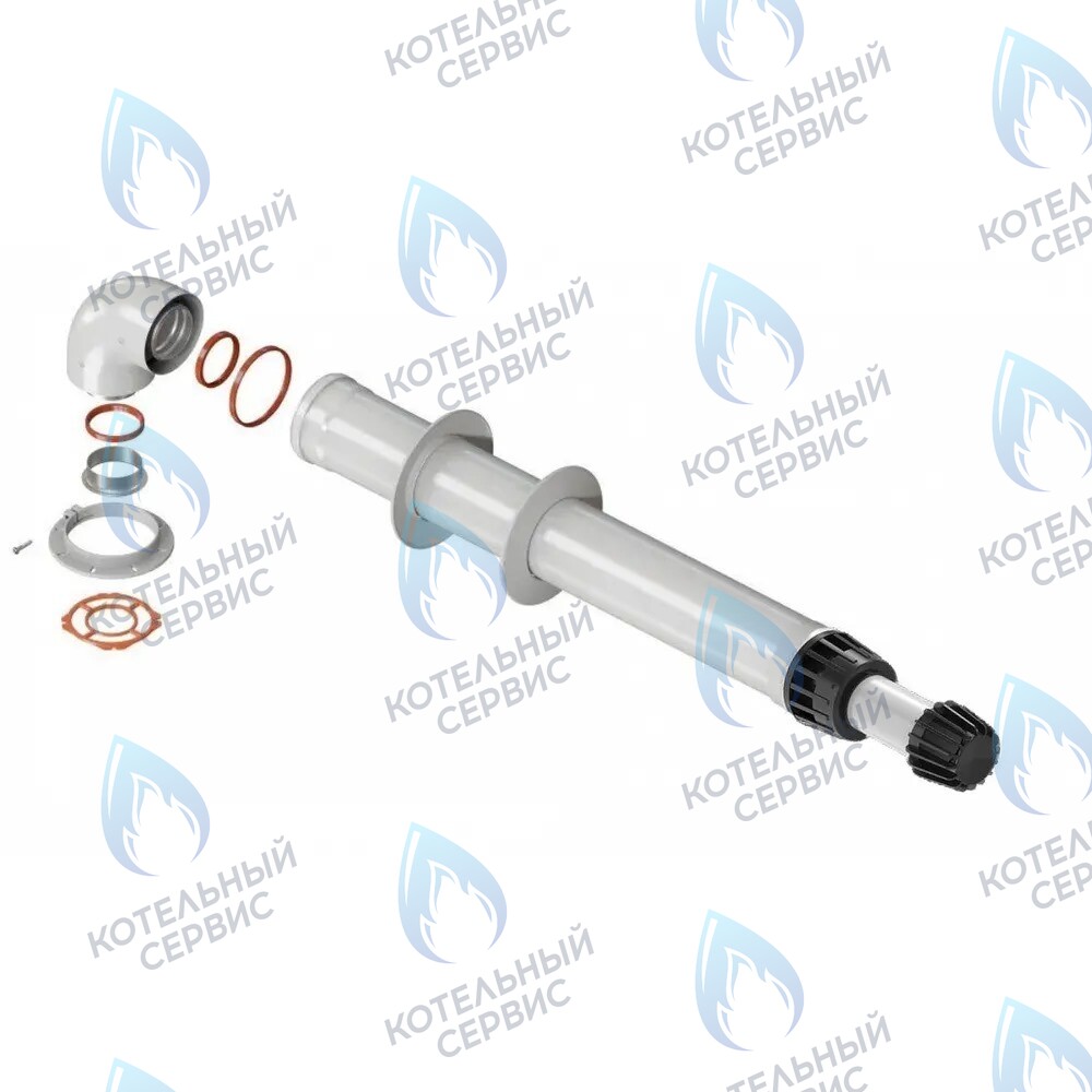 KTL-01-075 Комплект коаксиального дымохода 60/100 0,75 м KRATS (универсальный, все кроме Immergas/Navien) 