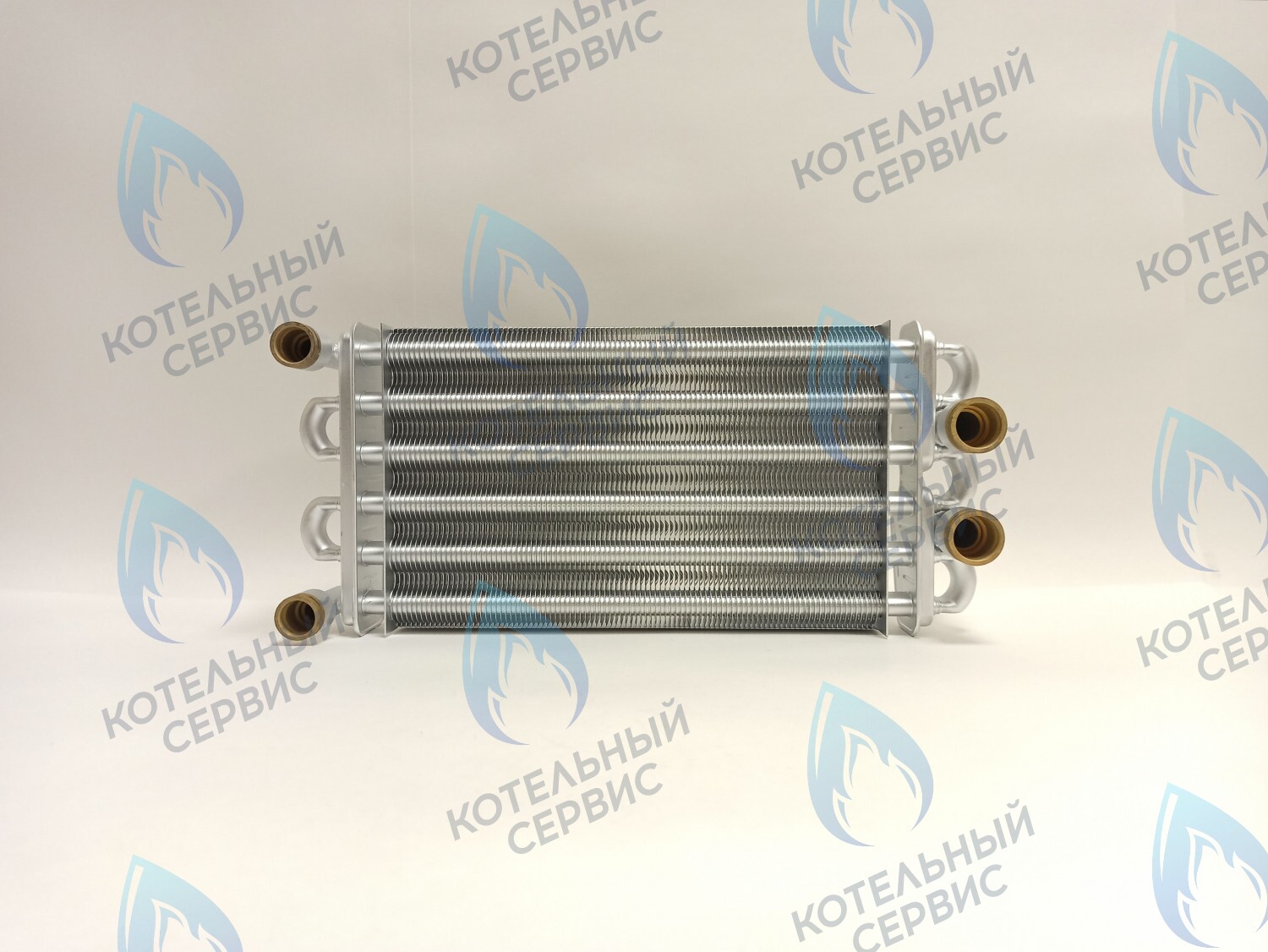 EB011-290 Теплообменник битермический 290мм 24кВт Gazlux Standart 24-T-1/-C-1 (02-2002) 