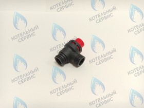 Сбросной клапан 3 бар пластик BAXI, BERETTA, FERROLI, ELECTROLUX и др