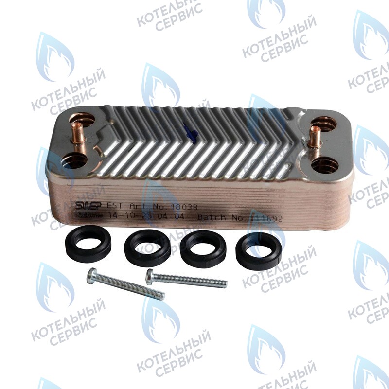 7825534 Теплообменник вторичный (14 пластин) Vitopend WH1B 30кВт 