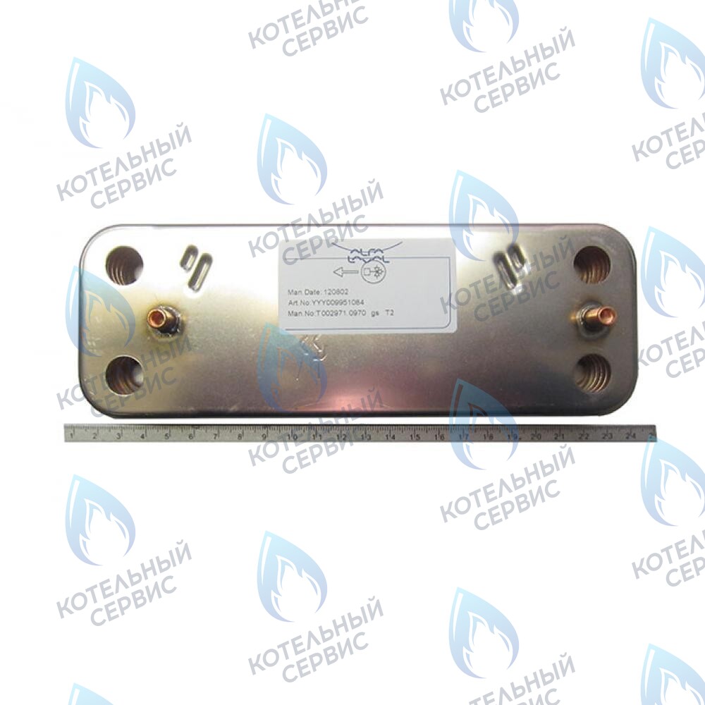 5686660 Теплообменник вторичный (10 пластин) 24кВт Eco. Compact 3. Four. Home, 4s, 5 Compact, Fortech BAXI 