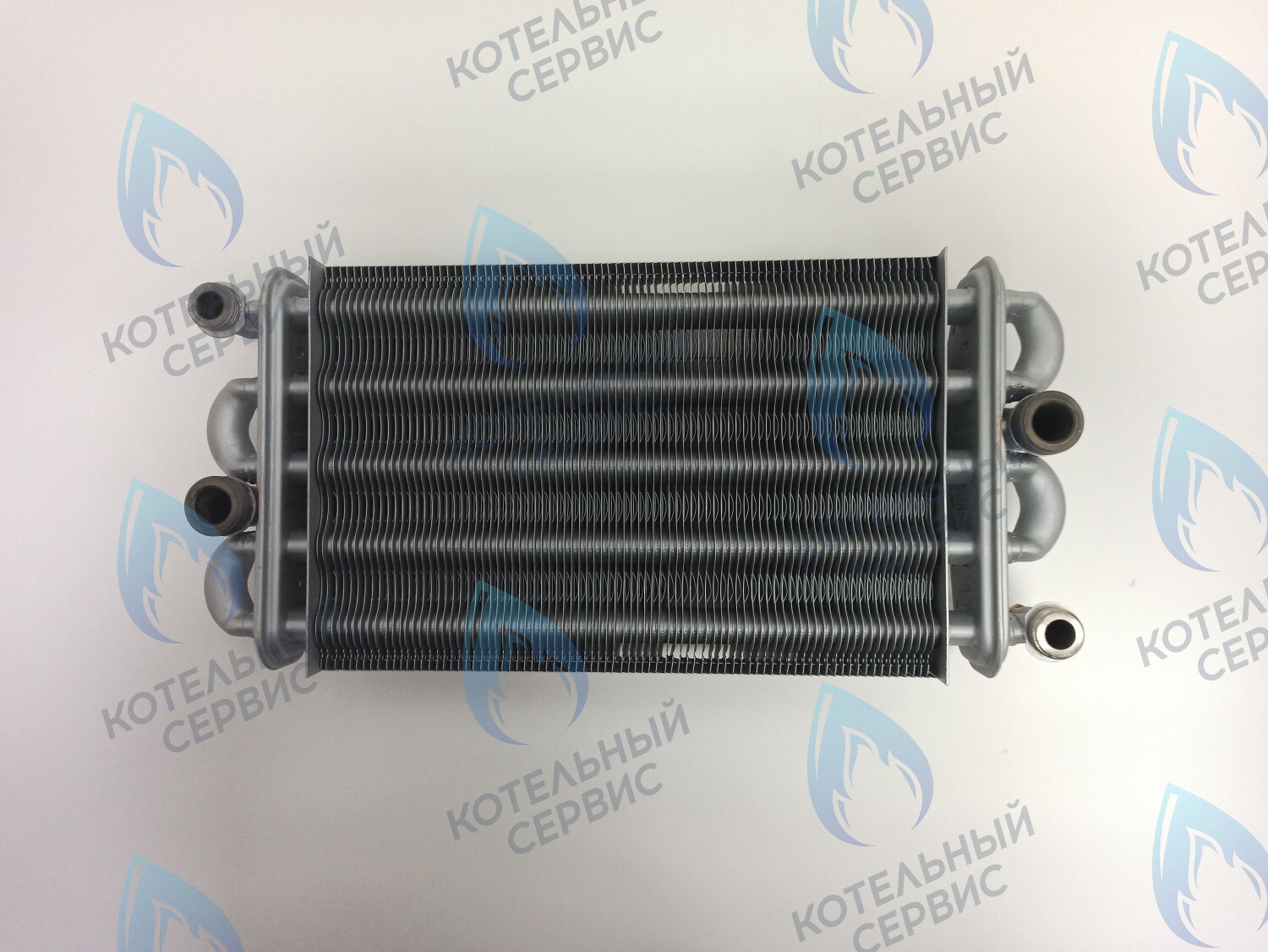 EB051-270-V Битермический теплообменник VALMEX FONDITAL, NOVA FLORIDA, ALPHATHERM,  PROTHERM (в комплекте есть заглушка для одного отверстия) 6SCAMBIM03, 0020025297 