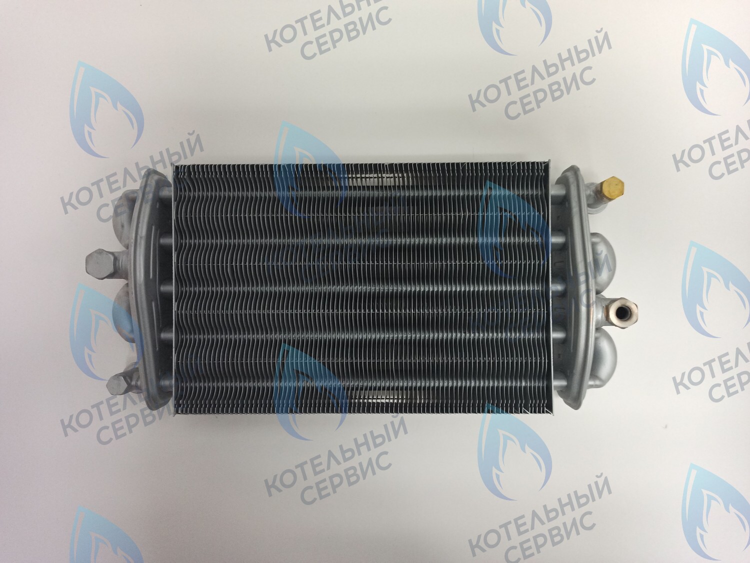 EB051-270-V Битермический теплообменник VALMEX FONDITAL, NOVA FLORIDA, ALPHATHERM,  PROTHERM (в комплекте есть заглушка для одного отверстия) 6SCAMBIM03, 0020025297 