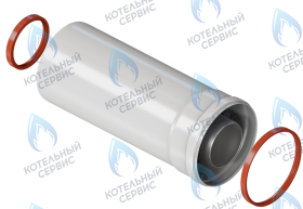 Участок коаксиальный (удлинение) 0,25м D60/100