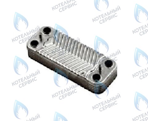 BI1181 122 Теплообменник ГВС (вторичный) 12 пластин  turbo FEDERICA BUGATTI 