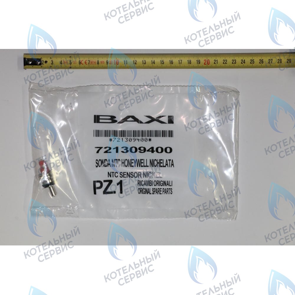 721309400 Датчик температуры ГВС NTC (погружной, клипса) BAXI ECO (Compact, 4s, 5 Compact) FOURTECH (артикул 721309400, 710056200) 