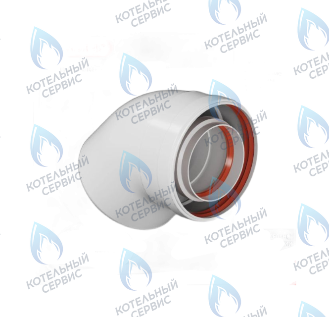 CW-45-03 Отвод промежуточный (колено) D60/100 угол 45° M/F (мама/папа) 