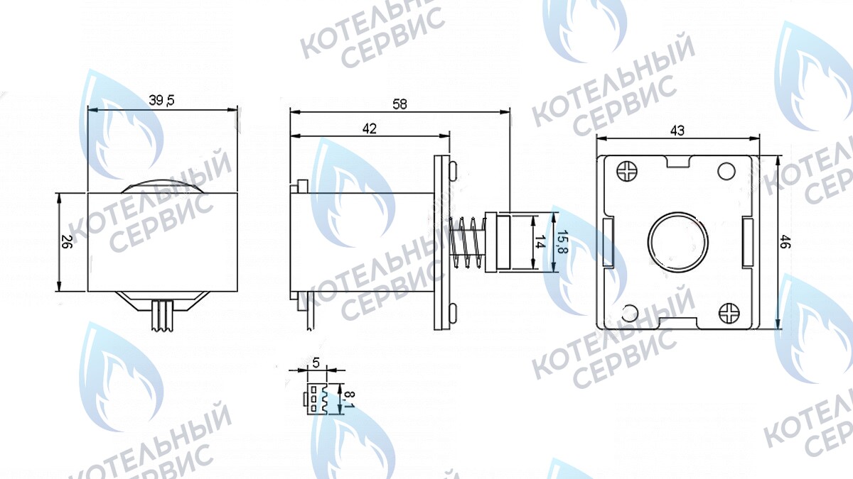 2477 Соленоид водонагревателя ELECTROLUX GWH 10 Nano Plus 