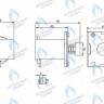 17501 Соленоид водонагревателя Neva Comfort, BaltGaz, Vektor, OASIS, Zanussi (аналог)	850	800	800 
